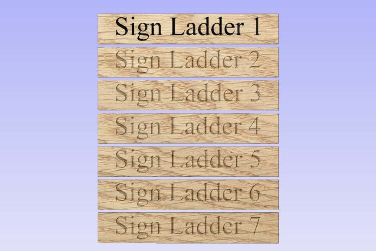Sign ladder 1